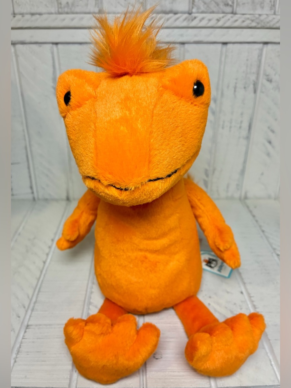 Jellycat Cruz Crested Newt Orange Plush RETIRED Collectible Stuffed Animal Toy